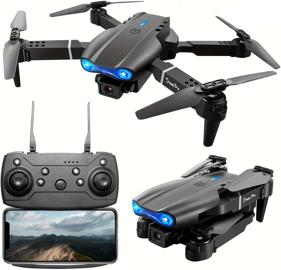 E99 Pro Drone 8K Camera with Foldable Design & Long Battery | طائرة درون E99 برو بكاميرا 8K قابلة للطي مع بطارية طويلة العمر