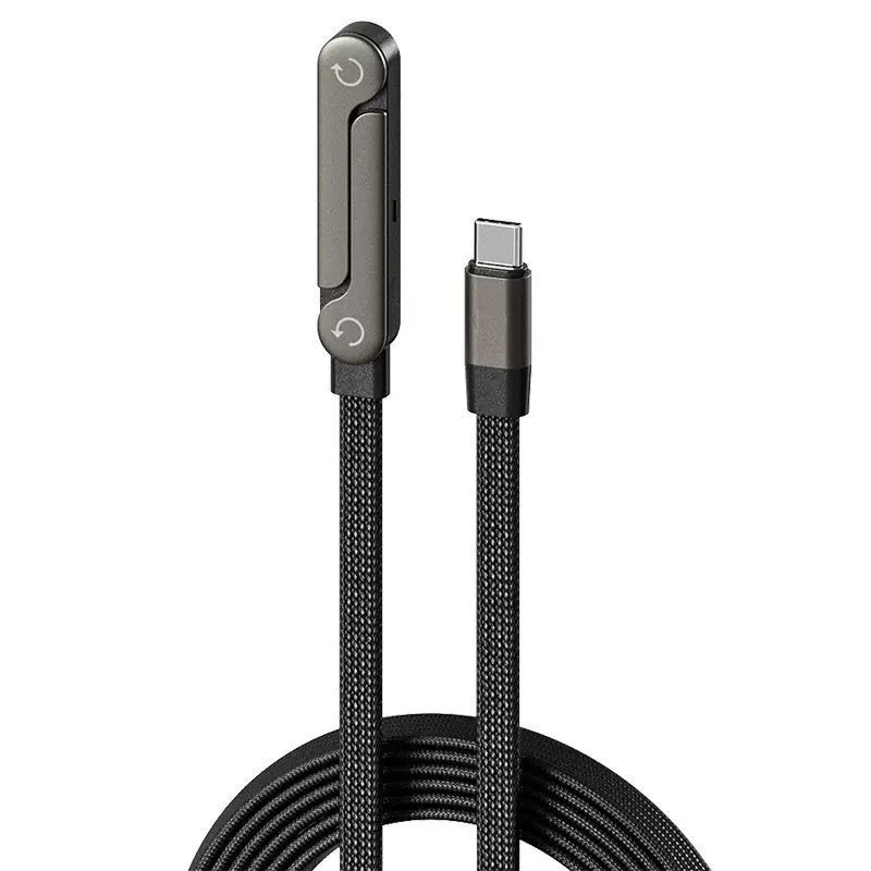 2 in 1 Invisible Stand Cable Fast Charging Data Cable